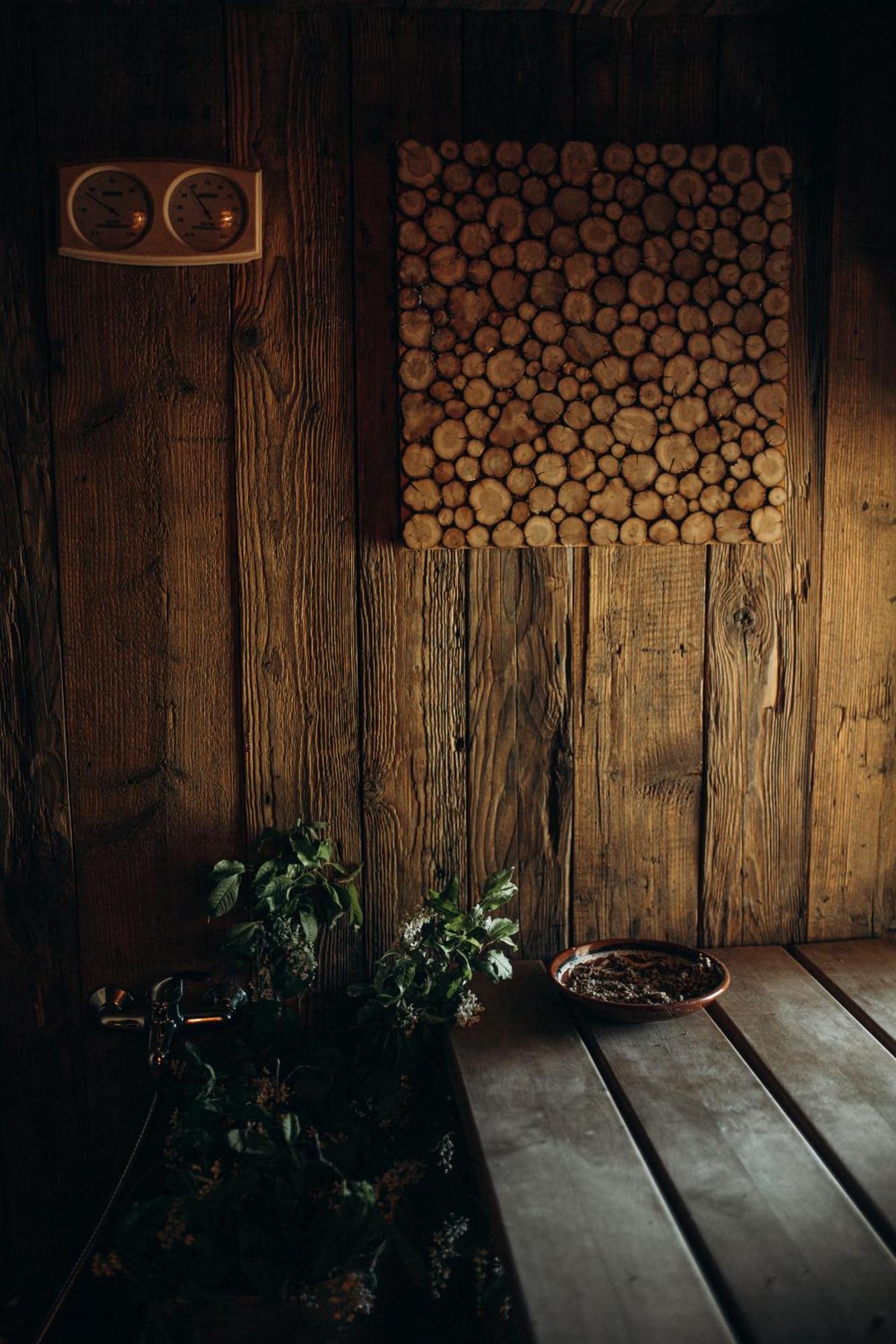 "Gaujmale" Sauna House In Nature Laukbeitini Exteriör bild